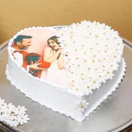 Heart Photo Cake
