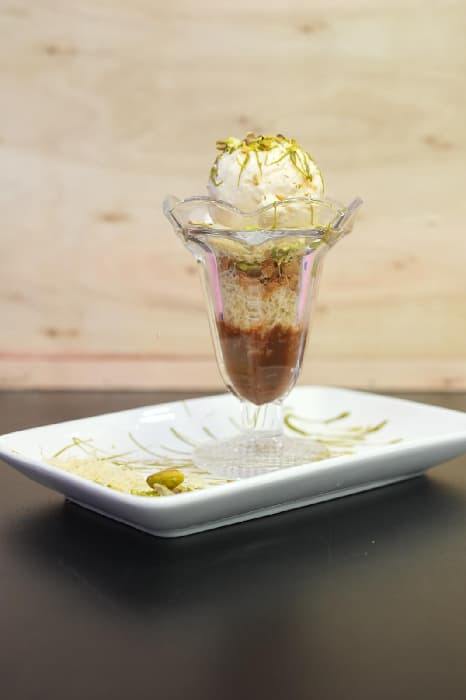Pistachio Kunaffa Sundae